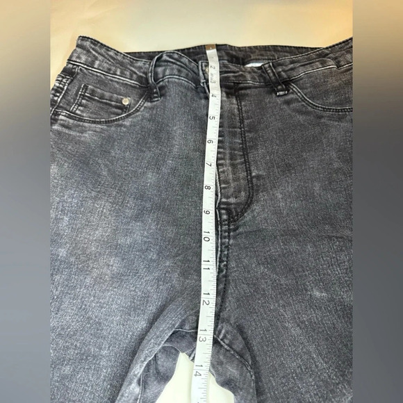 H&M high Waits Washed black Jegging tail let Haunted & Denim Sz 30/32 - Picture 9 of 10